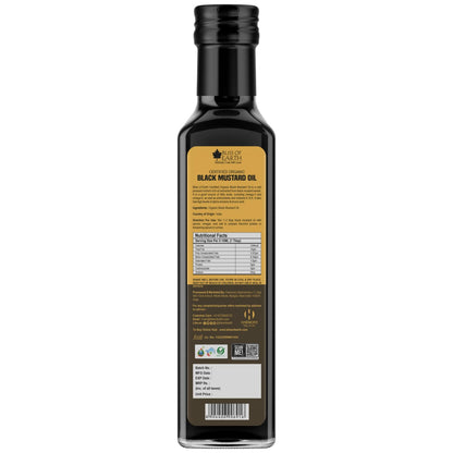 Bliss of Earth 500ML Certified Organic Mustard Oil For Cooking & Hair, Cold Pressed, Hexane Free (Pet bottle)