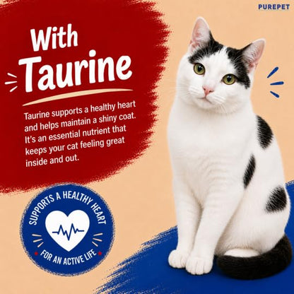 Purepet Creamy Lickable Cat Treats(15g x 24 Pieces) 360g | Crab & Chicken Flavour | Rich in Protein | Taurine for Heart & Vision | Ideal for Training | Promotes Hydration| for Kitten & Adult Cats