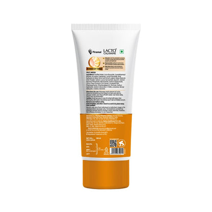 Lacto Calamine Vitamin C Face Wash | Pack of 1 x 100ml | Aloe Vera & Niacinamide Face Wash for Glowing Skin | Facewash that Exfoliates Skin & Reduces Pigmentation | No Parabens, No Sulphates