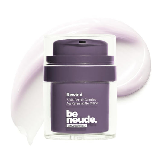 Rewind Age Reversing Gel Creme with 7.25% Advanced Peptide Complex for Wrinkle Reduction Fine Lines Smoother Firmer Skin with Vitamin C and Mandelic Acid Lightweight Anti Ageing Moisturizer for All Skin Types