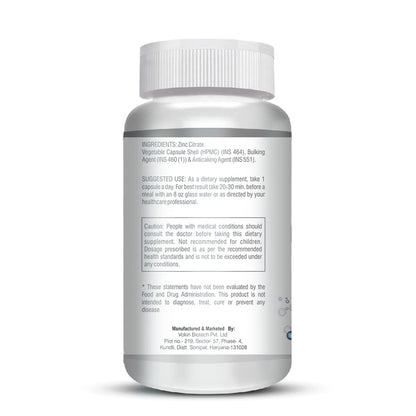 Supplement bottle with label on a white background