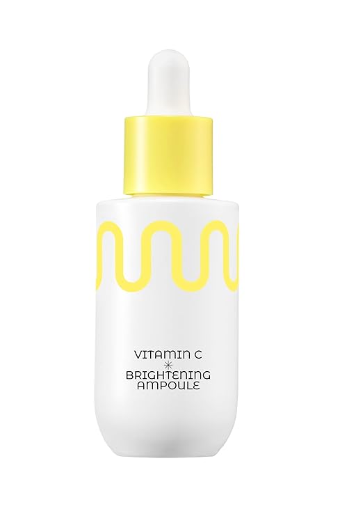 COMMONLABS Vitamin C Brightening Ampoule (30ml) – 15% Pure Vitamin C & Ferulic Acid Facial Serum – Professional Korean Skin Care for Dark Spots, Hyper pigmentation, and Glow – Triple Vita Complex with Hyaluronic Acid
