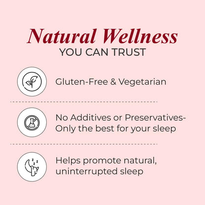 Nutrela Ashwagandha & Melatonin Sleep Gummies for Men & Women | 30 Strawberry-Flavored Gummies | Supports Restful Sleep & Stress Relief