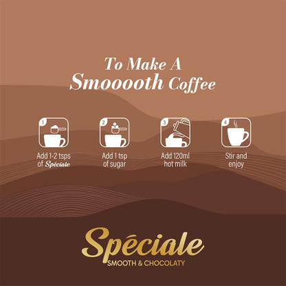Continental Speciale | Mocha Flavoured Coffee | 50 gm Jar | Makes 25 Cups | Instant flavored Coffee Powder for both Hot & Cold Coffee | Medium Roast