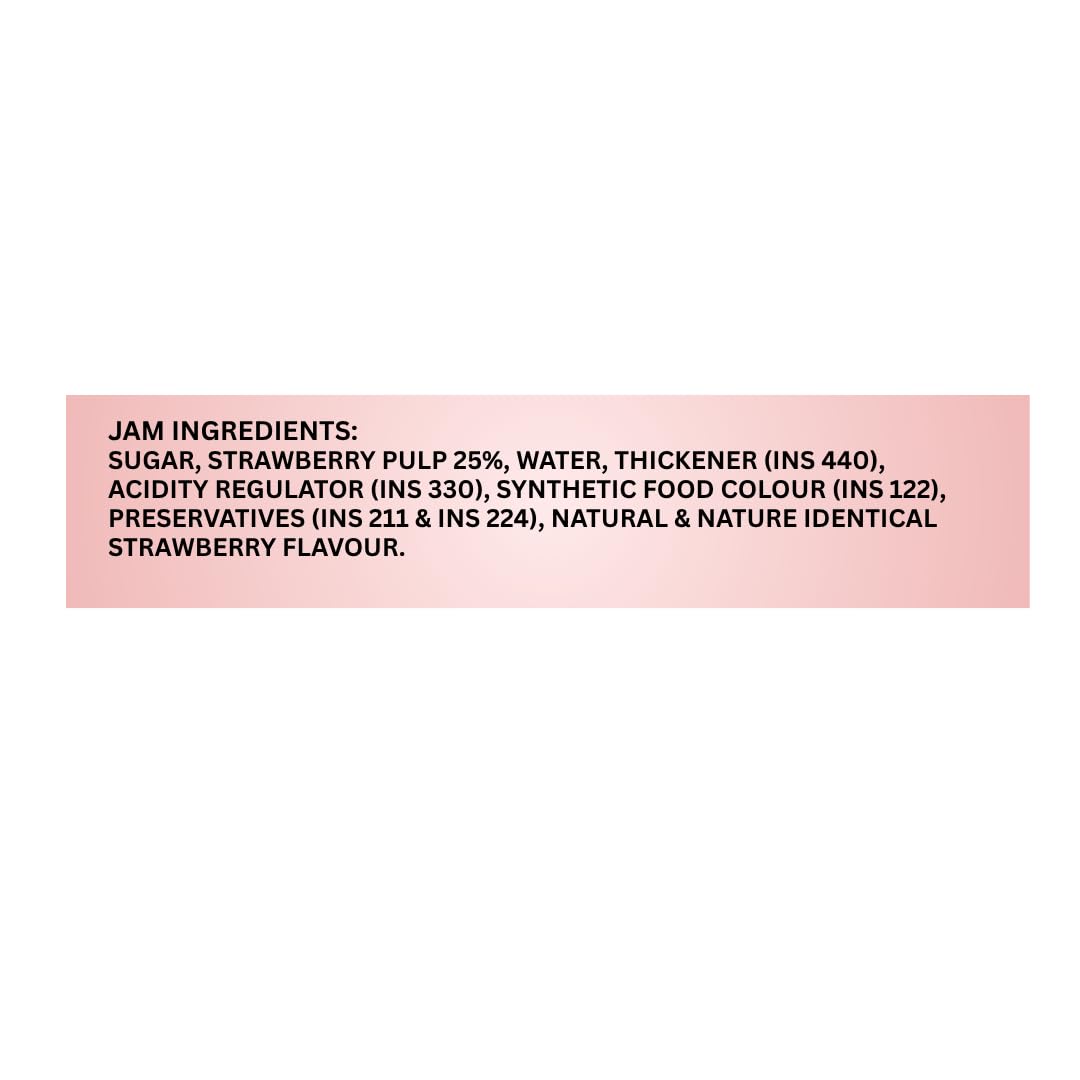 Delicia Delights Strawberry Jam 350g | Made with Real Strawberry Pulp | Delicious Fruit Spread for Bread, Toast & Desserts | Rich Fruity Taste | Crafted in Uttarakhand Himalayas