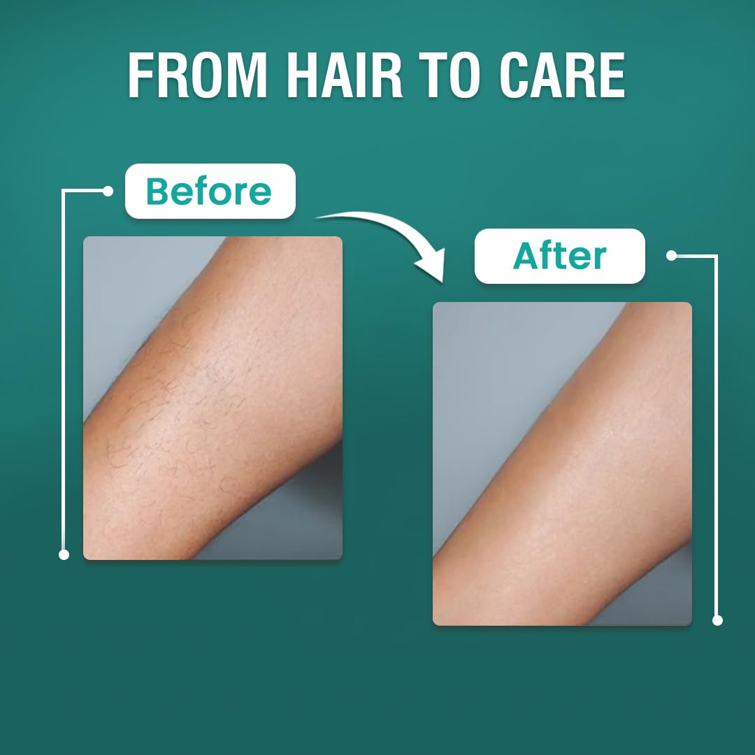 Glamveda Hair Removal Cream for Women for Sensitive Skin | Shea Butter & Aloe Vera Formula | Gentle & Painless Hair Removal for Legs, Arms & Underarms | 120g