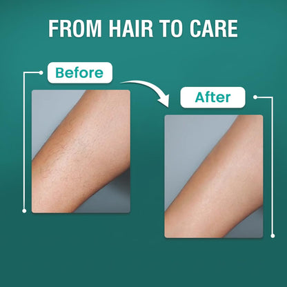 Glamveda Hair Removal Cream for Women for Sensitive Skin | Shea Butter & Aloe Vera Formula | Gentle & Painless Hair Removal for Legs, Arms & Underarms | 120g