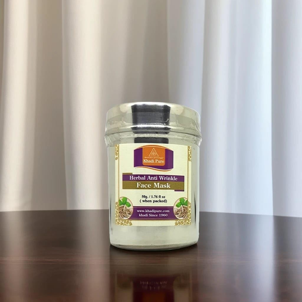 Khadi Pure Anti Wrinkle Face Mask, 50 g, Beige, (KPATWRFMX1)