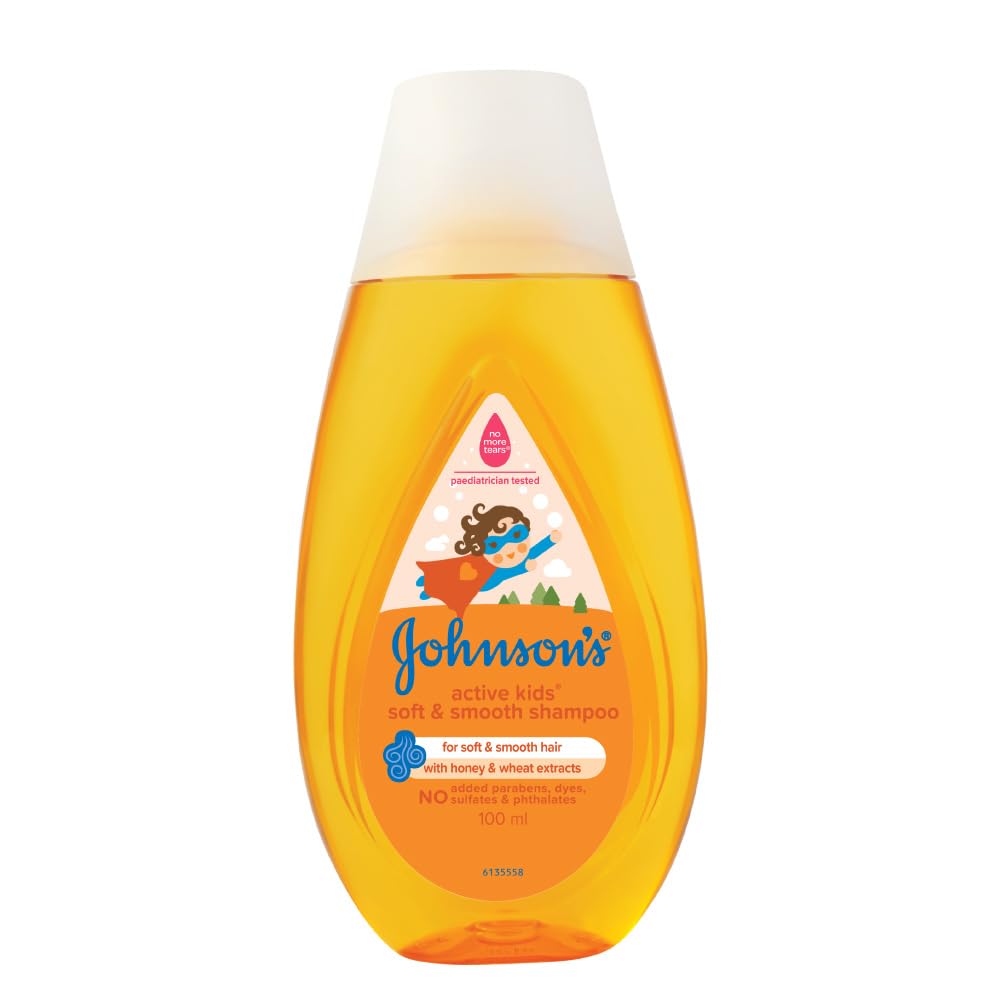 Johnson's Baby Active Kids Soft and Smooth Shampoo, 100ml
