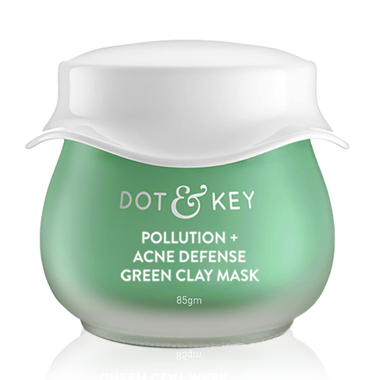 Zephivo Dot & Key Skin Care Pollution + Acne Defense Green Clay Mask | Clay Mask for Face with Salicylic & Matcha Tea | Reduces Active Acne, Soothes Redness | For Dark Spots, Oily, Acne Prone Skin | 85g
