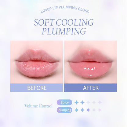 Liphip Lip Plumping Gloss,Spicy Lip Lip Gloss, Moisturizing & Glimmer Glow Lip Gloss (3.5g)