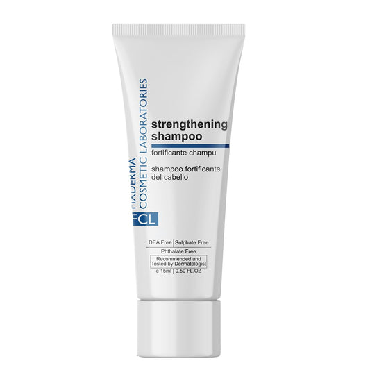 FCL Strengthening Shampoo| Strengthens Hair | Controls Hair Fall | Reduces Frizz | Promotes Hair Growth | Cleans Scalp | Mild Shampoo | Paraben & Sulphate Free 15ml