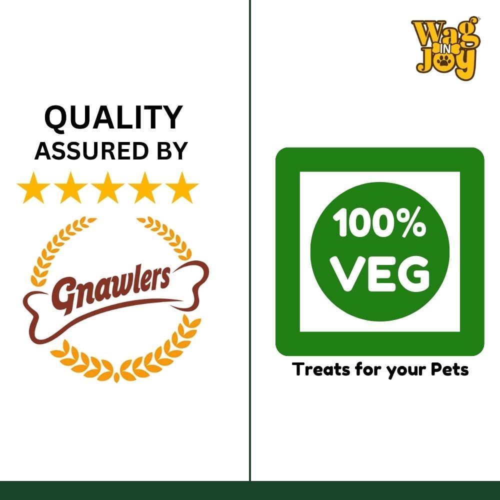 WAG IN JOY Calcium Super Treats Sticks 125 GMS | 100% Vegetarian Dog Treat|| Strong Bones and Joint| with Omega 3| Dog Food|Pack of 1| Pumpkin with Chia Seeds|,Young