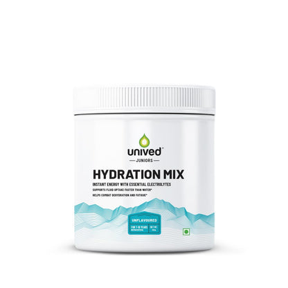 Zephivo Unived Junior’s Hydration Mix | For Young Athletes | For Energy and to Replenish Lost Electrolytes & to Rehydrate | Essential Electrolytes with Vitamin C & Zinc | Ages 7-18 (Unflavoured)
