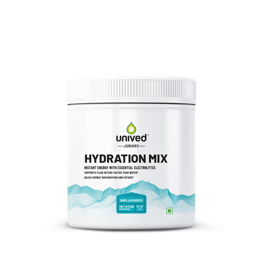 Zephivo Unived Junior’s Hydration Mix | For Young Athletes | For Energy and to Replenish Lost Electrolytes & to Rehydrate | Essential Electrolytes with Vitamin C & Zinc | Ages 7-18 (Unflavoured)
