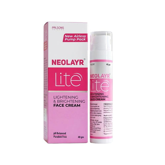 NEOLAYR Lite Face Cream | Fades Hyperpigmentation | Reduces appearance of Dark Spots | Evens Skin Tone I Daily Use for Both Men and Women | 40 GM