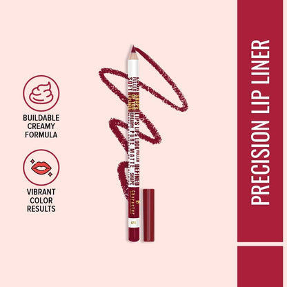 Daily Life Forever52 Character Shape of You Lip Liner Pencil | Long Lasting Smudge Proof Formula | Creamy Smooth Texture | Precision Lip Contour & Definition (C711, 1.13g) | Precision Lipliner
