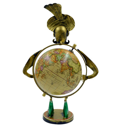 Home and Office Decorative Globe Metal Rajasthani Home Decor Items for Living Room Show Piece, Decor and Gift for Living room, Bedroom, Showcase, Office Desk, Interior