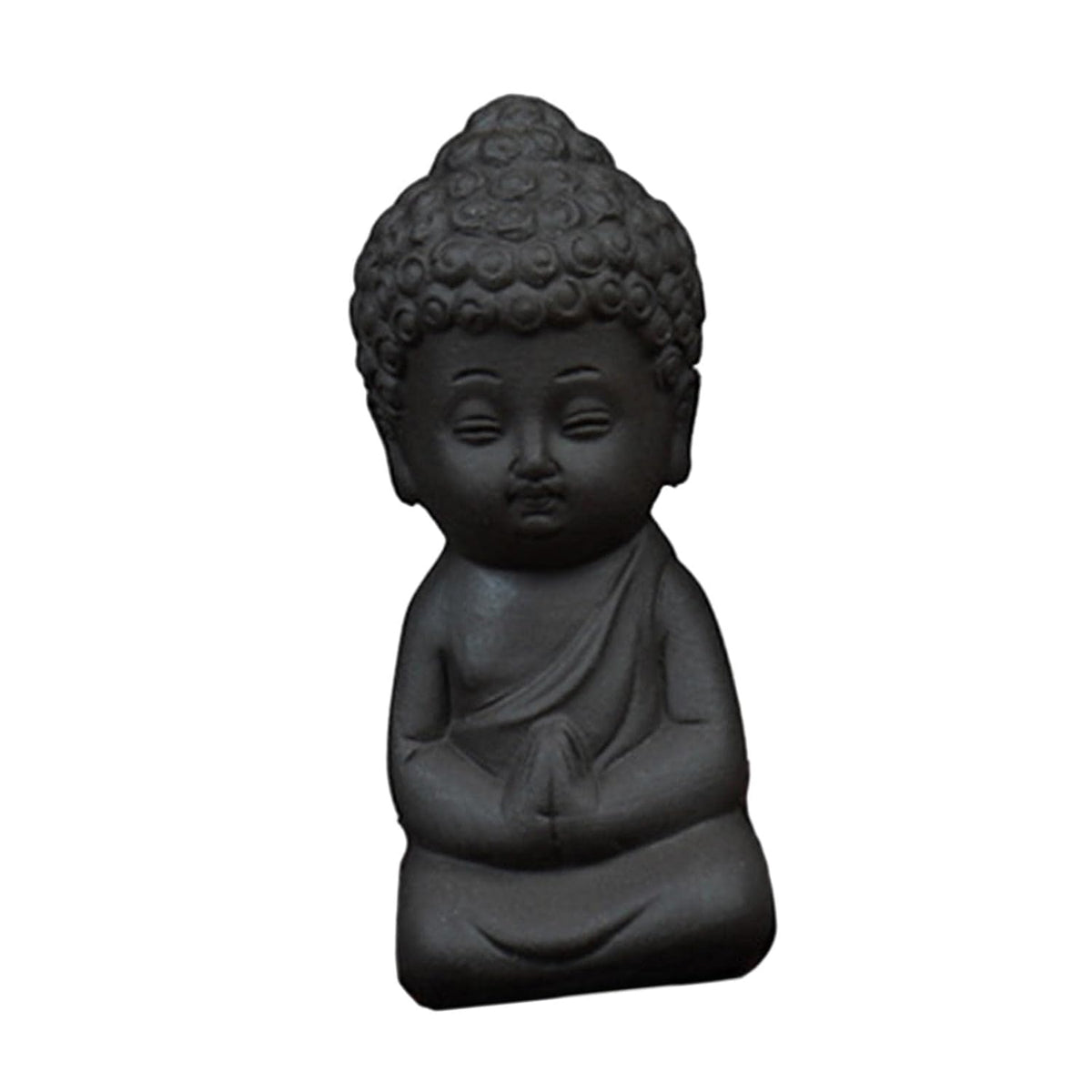 Small Buddha Black Pottery Tea Pet Ornaments for Car Interior Table Home & Kitchen|Home & Décor|Decorative Accessories|Idols & Figurines