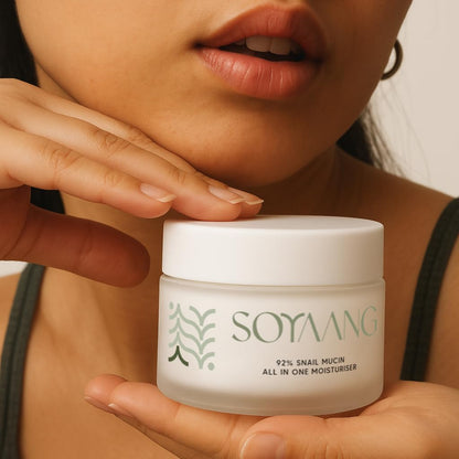 Soyaang 92% Snail Mucin All-in-One Moisturiser with Ceramides, Lactic Acid & Adenosine | Deep Repair, Anti-Ageing & Non-Greasy Hydration | For All Skin Types | 50ml