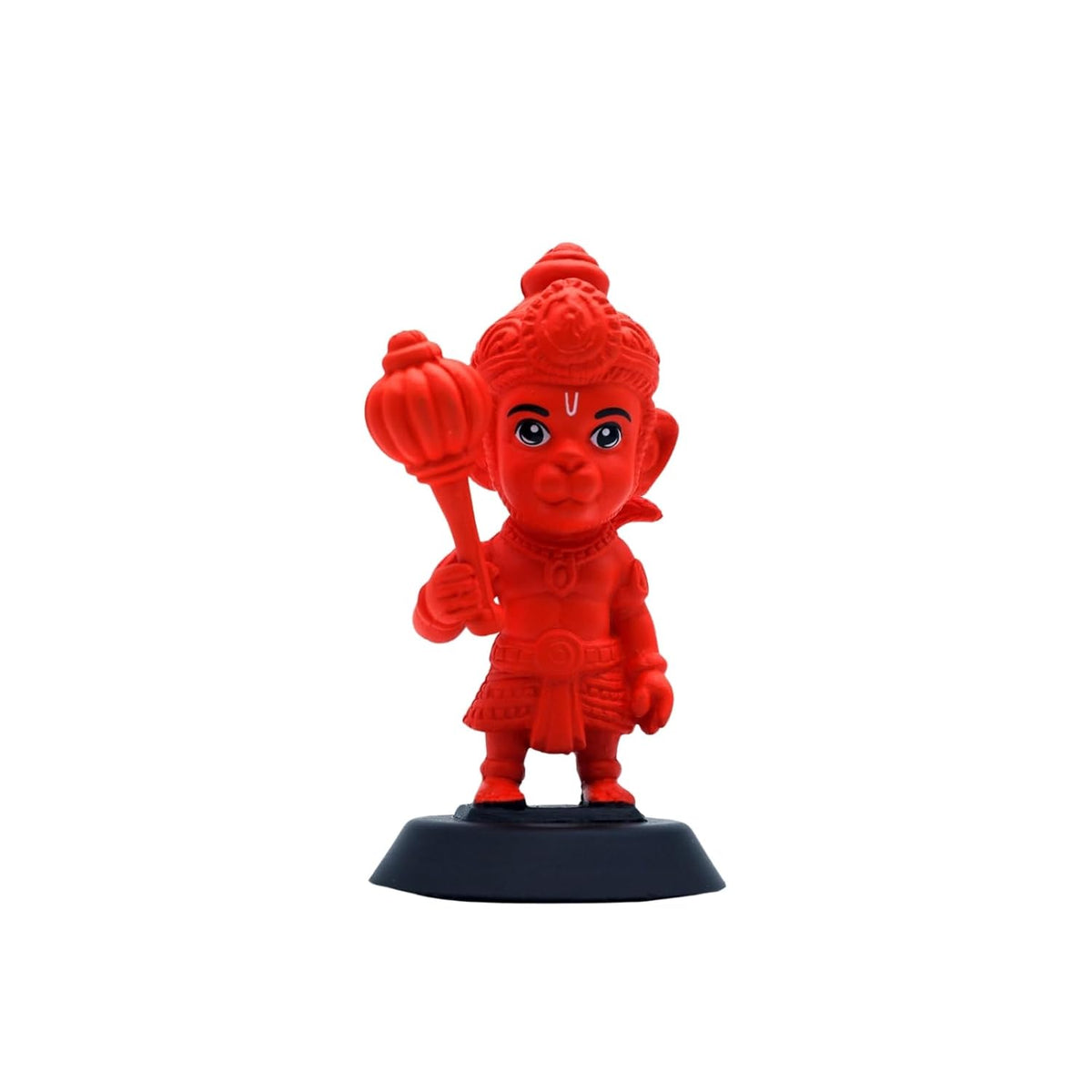 Kesari Hanuman Ji Figurine Showpiece for Car Dashboard, Home Office | Bajrangbali Murti Statue for Hindu Temple, Spiritual Decor | Gift for Devotees