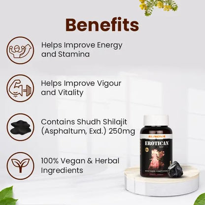 SUNOVA EROTICAN CAPSULES - Multivitamin for strength (60 capsules)