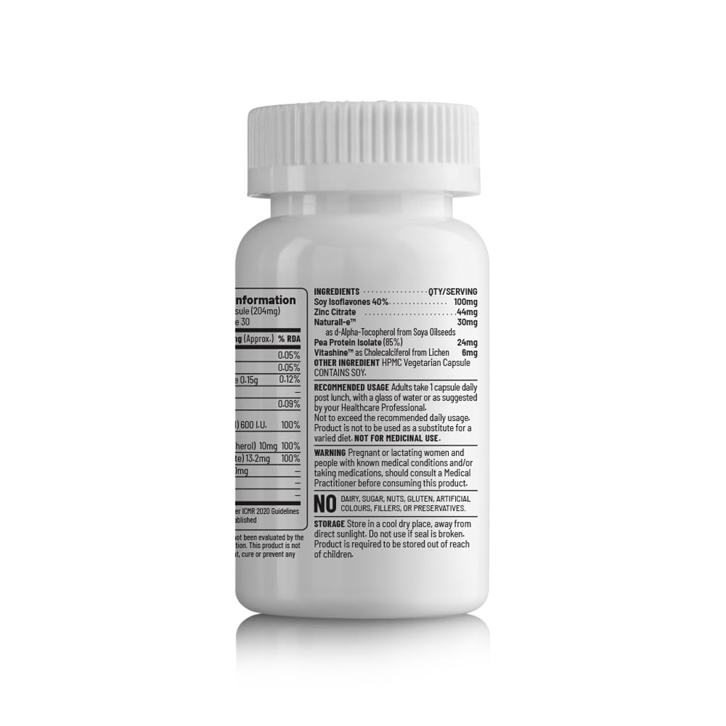 Zephivo Unived Menopause Management | Provides Relief from Menopausal Symptoms such as Hot Flashes, Night Sweats, Mood Swings, & more | 30 Vegan Caps
