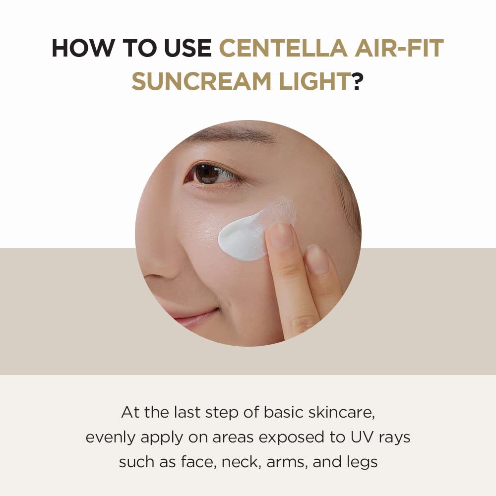 SKIN1004 Centella Air-Fit Suncream SPF30+ PA++++ 50ml - Lightweight Physical Sunscreen for All Skin Types
