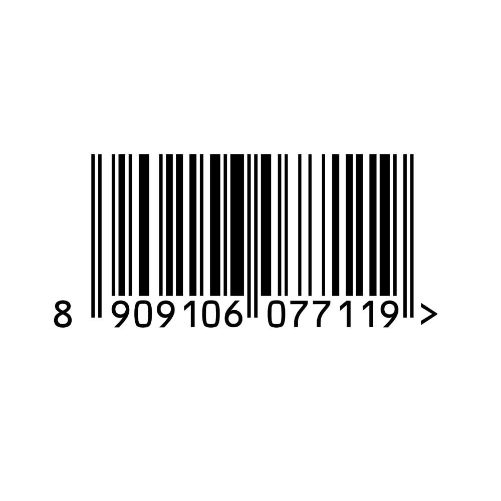 Barcode with numbers on a white background