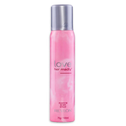 REVLON Rose Love Her Madly - Perfumed Body Spray for Women, 100 Ml