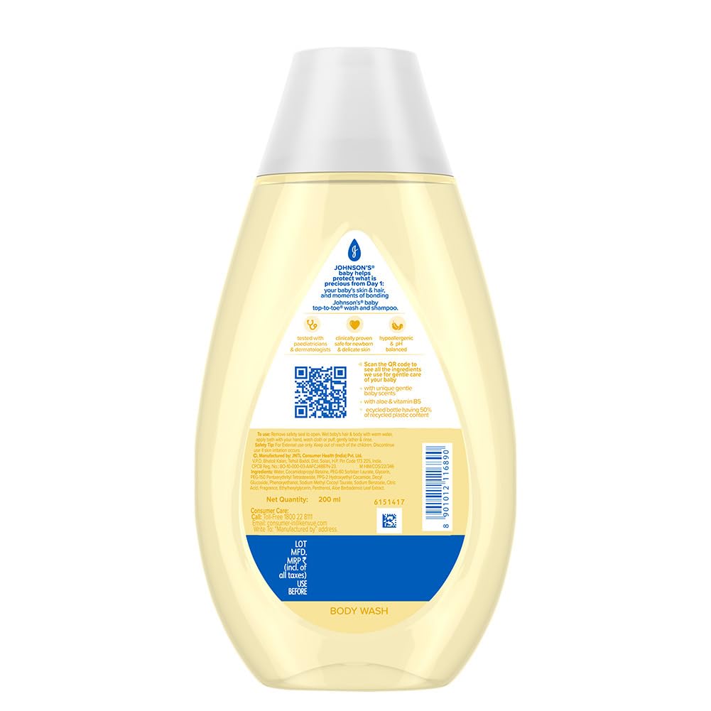 Johnson's Baby Top to Toe Baby Bath 200ml
