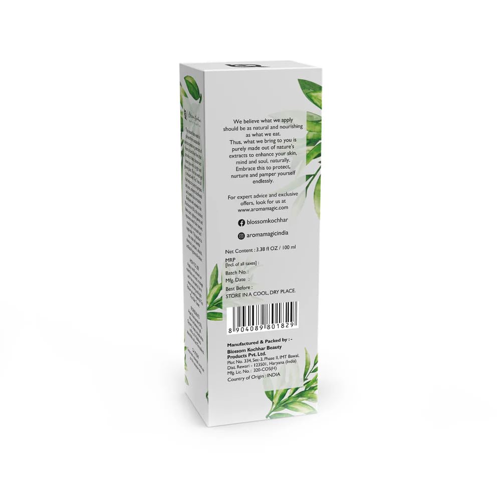 Aroma Magic Neem & Tea Tree Face Wash with 5% Niacinamide – Cleanser with Anti-Acne & Antibacterial Formula with Neem & Tea Tree Oil for Oily, Pimple-Prone Skin, 100ml