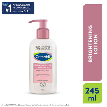 Cetaphil Bright Healthy Radiance Brightening Body Lotion 245ml – Deep Hydration & Even Skin Tone Body Moisturizer with Niacinamide & GentleBright Technology, Lightweight, Non-Greasy, Hydrating & Fragrance-Free Lotion for Sensitive Skin