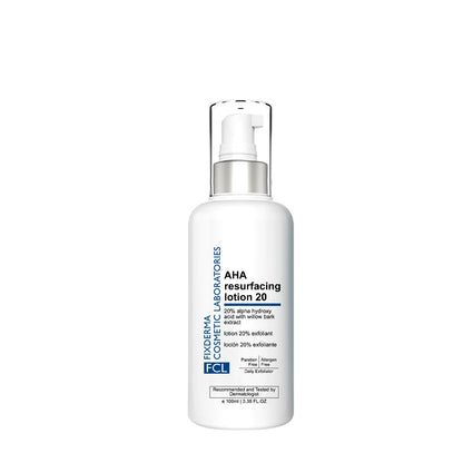 FCL Glycolic Acid AHA 20 Lotion For Body And Face | Dead Skin Remover | Paraben Free AHA Exfoliating Lotion For Dry, Itchy And Rough Skin - 100ml