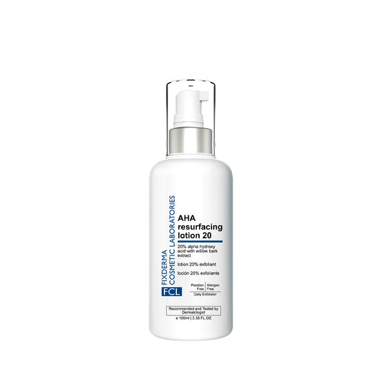 FCL Glycolic Acid AHA 20 Lotion For Body And Face | Dead Skin Remover | Paraben Free AHA Exfoliating Lotion For Dry, Itchy And Rough Skin - 100ml