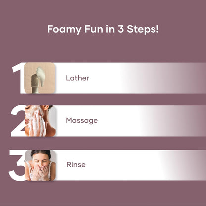 Saturn by GHC Shower Combo for Foaming Face Wash& Body wash With Built-In Face Brush for Hydrates Skin, Acne, Oil Control, Deep Cleansing, Nourishing & Moisturizing120 ml