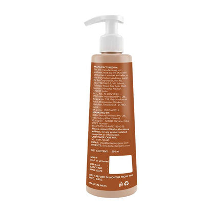 Back label of a bottle with text on a white background