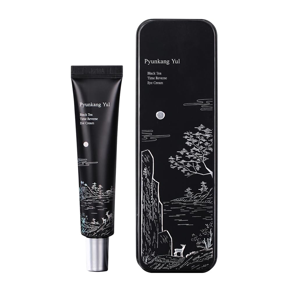 [PKY] Pyunkang Yul Black Tea Time Reverse Eye Cream, Luxurious Anti-Aging Care with Fermented Black Tea, Peptides, Ceramides & Hyaluronic Acids for Firm, Hydrated Skin (25ml)