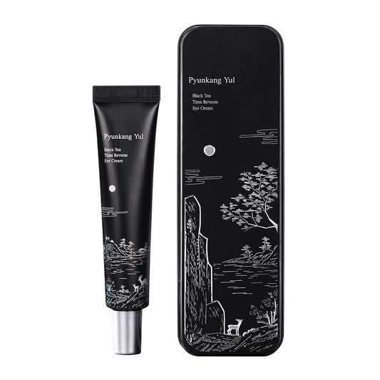 [PKY] Pyunkang Yul Black Tea Time Reverse Eye Cream, Luxurious Anti-Aging Care with Fermented Black Tea, Peptides, Ceramides & Hyaluronic Acids for Firm, Hydrated Skin (25ml)