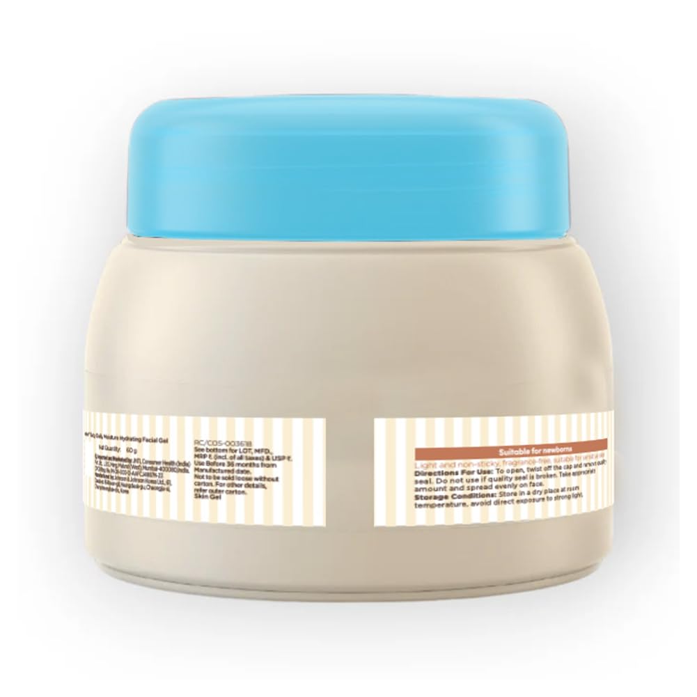 Aveeno Baby Daily Moisture Hydrating Facial Gel (Cream) 60g I Ultra-light & Non-Irritating | 24 hours moisturisation Face cream | Triple oat extract & avocado oil I US Paediatrician Recommended