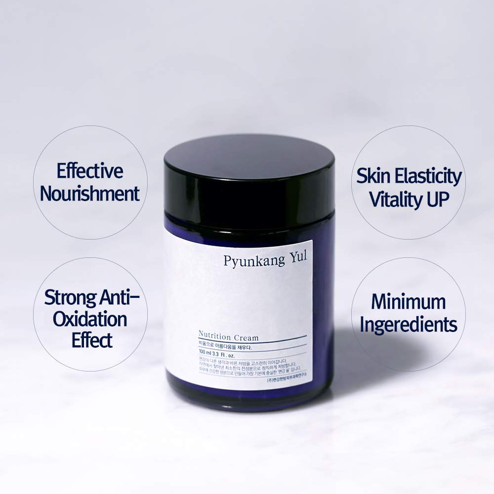 [PKY] Pyunkang Yul Nutrition Cream for Powerful Hydration with Minimal Ingredients, Face Moisturizer with Balanced Nourishment, Zero-Irritation, Korean Skincare (100ml)