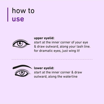 Plum Eye-Swear-By Kajal | Deep Black | Creamy Smooth | Smudge-Proof & Waterproof | Long-Lasting | Twist-Up Pencil | Enriched with Vitamin E | 100% Vegan & Cruelty-Free | 0.35g