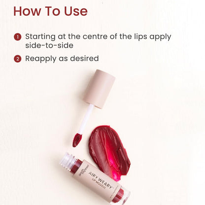 Earth Rhythm Airy Weary Lipstick – Eroso | Moisturize Dry chapped Lips,Matte Finish | Hyaluronic Acid, Jojoba Seed Oil, Lotus extract – 3.5g