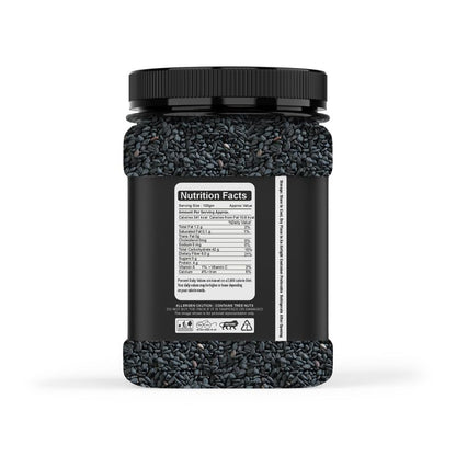 KraveYum Black Sesame Seeds for Eating | Whole Fresh and Natural Unhulled Kale | Black Til Seed for Weight Management, Indian Spice | Kaale Til