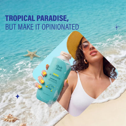 Plum BodyLovin’ Tropic Of Discussion Shower Gel | Firming & Tightening Body Wash | Hibiscus Oil, Prickly Pear Water & Red Algae Extract | Fresh Tropical Fragrance | 250 ml