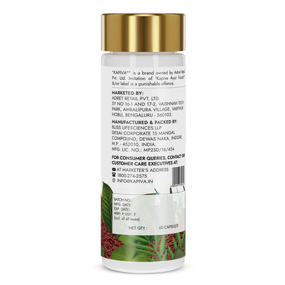 Kapiva Flaxseed Omega 3 Capsules (60 Capsule) | Vegetarian Flaxseed Oil Omega | Better Joint & Heart Health