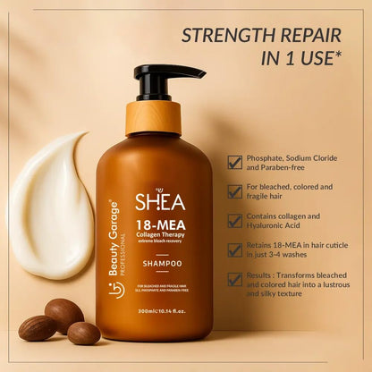 Beauty Garage Shea 18-MEA Collagen Therapy Shampoo 750ml