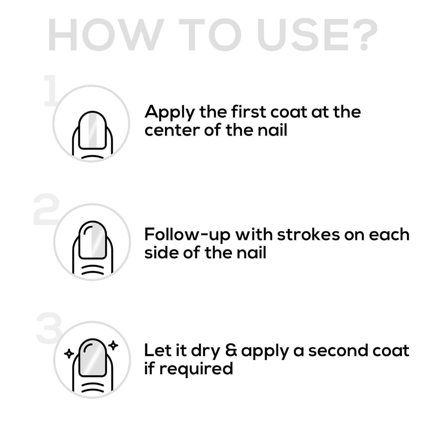 Instructions on how to use a product with icons and text on a white background