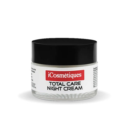 iCosmetiques Night Cream |Vitamins B3, C, E |Shea Butter & Glycerin |Deep Hydration & Glow |Lightweight Moisturizer for Radiant Skin |Mineral Oil & Silicone-Free |Unisex Total Care Formula |50g
