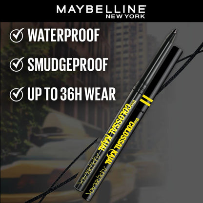 Maybelline New York Matte Kajal Cream, Super Black, Intense Colour, Sharp Definition, Long-Lasting, Colossal Kajal, 0.35G